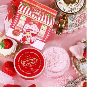 Glamlite x Strawberry Shortcake Bake & Set Pink Loose Setting Powder BNIB